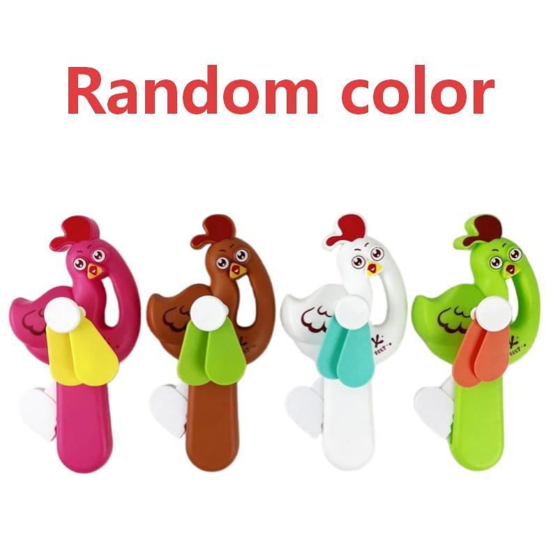 Cute Donut Manual Hand Press Fan No Battery Required Mini Cooling Toy for Kids Theme Party Giveaway Gifts