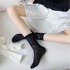 Lace Mesh Mid Tube Socks Hollow Out Ruffle Cotton Socks Sweet Lolita Socks  Princess Style
