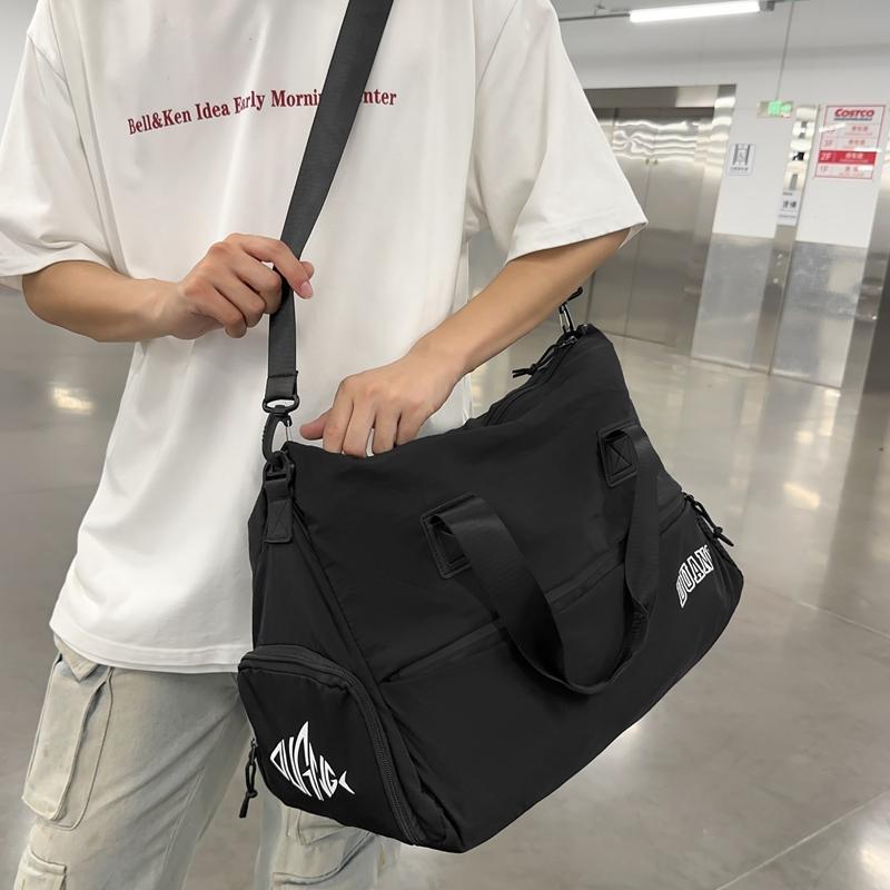 Мужская дорожная сумка на короткие расстояния, сухая и влажная сумка для багажа, легкая женская портативная сумка для фитнеса большой вместимости с разделением, сумки для обуви