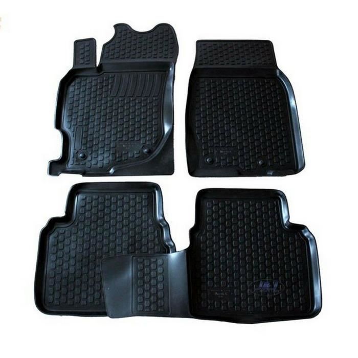 TAPIS DE SOL - 3D EXCLUSIVE - CAOUTCHOUC - MAZDA 6 2002-2012 - NOIR - 4 pcs