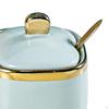 Ceramic Sugar Bowl Condiment Jar Salt Container Pot for Countertop