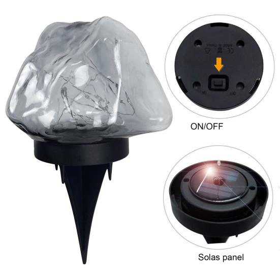 Светодиодный скрытый светильник, простая установка, водонепроницаемый солнечный торшер, двор, сад, заземляющая розетка, индукционный светильник, уличный фонарь для лужайки, уличное освещение ландшафтов