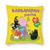 Чехол для подушки Barbapapa Family Love с двусторонним принтом, напольная наволочка с мультяшным ТВ-шоу для гостиной, украшение наволочки