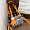 Y2K Japanese Harajuku Ita Bag for Women Cute Shoulder Bag Girls Transparent Itabag Crossbody Bag JK Shoulder Bags Handbags