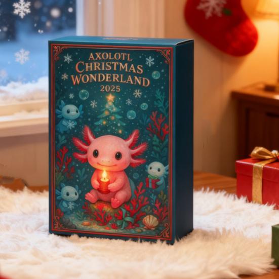 Рождественский адвент-календарь в виде саламандры, акриловое подвесное украшение в виде саламандры, 24 дня, календарь обратного отсчета до Рождества, украшение для дома, офиса, рабочего стола