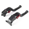 Mallofusa Motorcycle Pair Short Brake Clutch Levers for Honda CBR1000RR 2004 2005 2006 2007 Black & Red CNC Aluminum