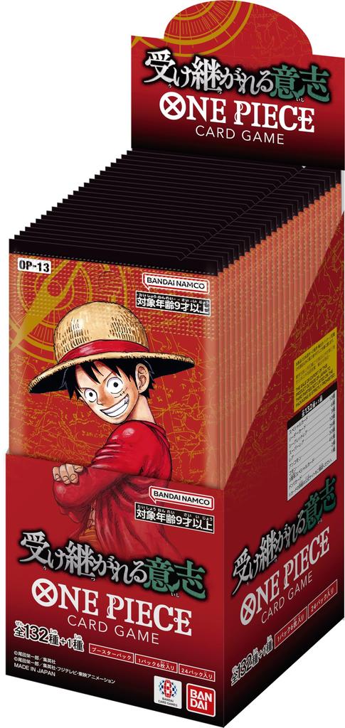 BANDAI ONE PIECE Карточная игра Наследованная воля 24 бустера [OP-13] (BOX)
