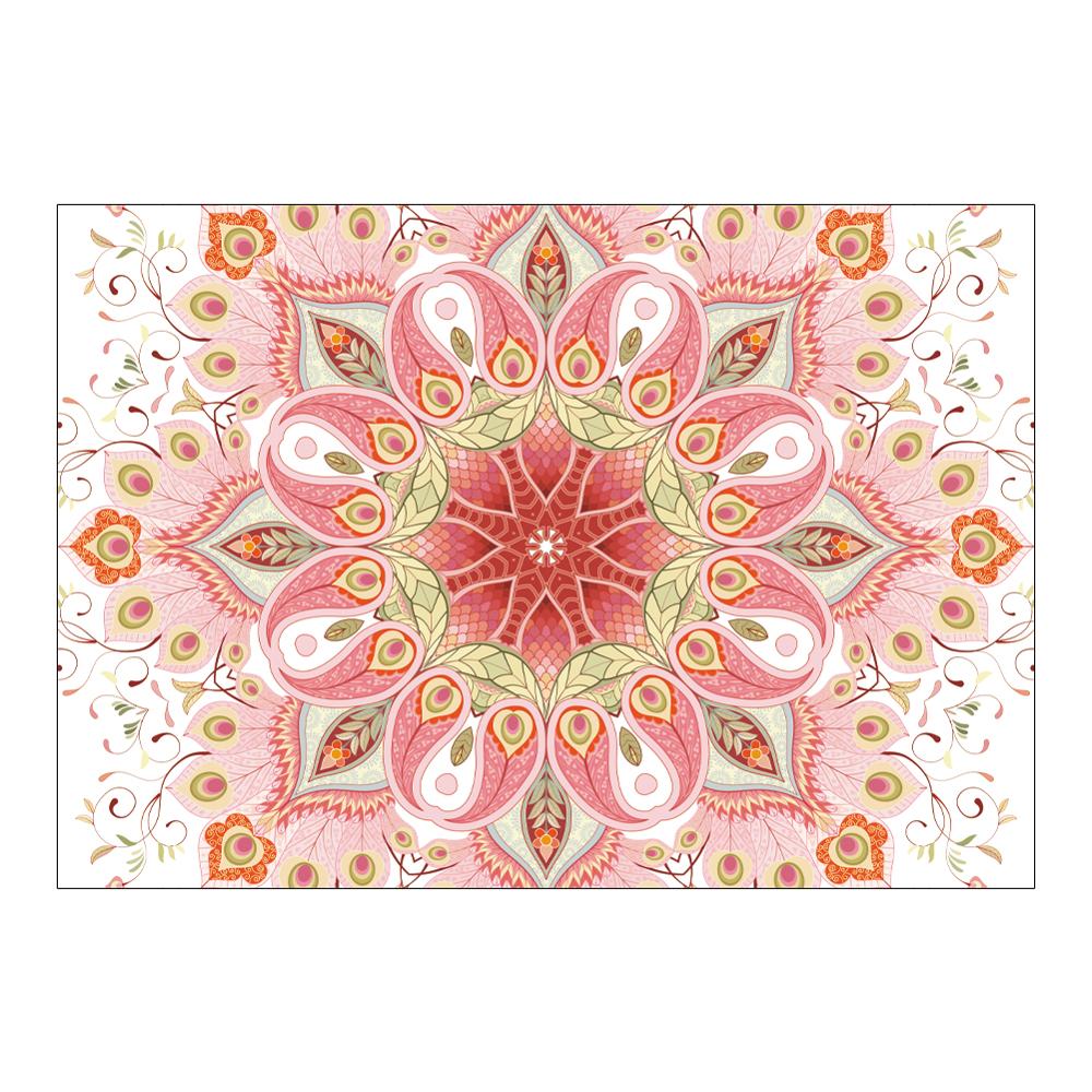 Нескользящий коврик для ванной, мягкий ковер для декора гостиной, спальни, ковер для детской комнаты, ковер в стиле бохо с рисунком мандалы