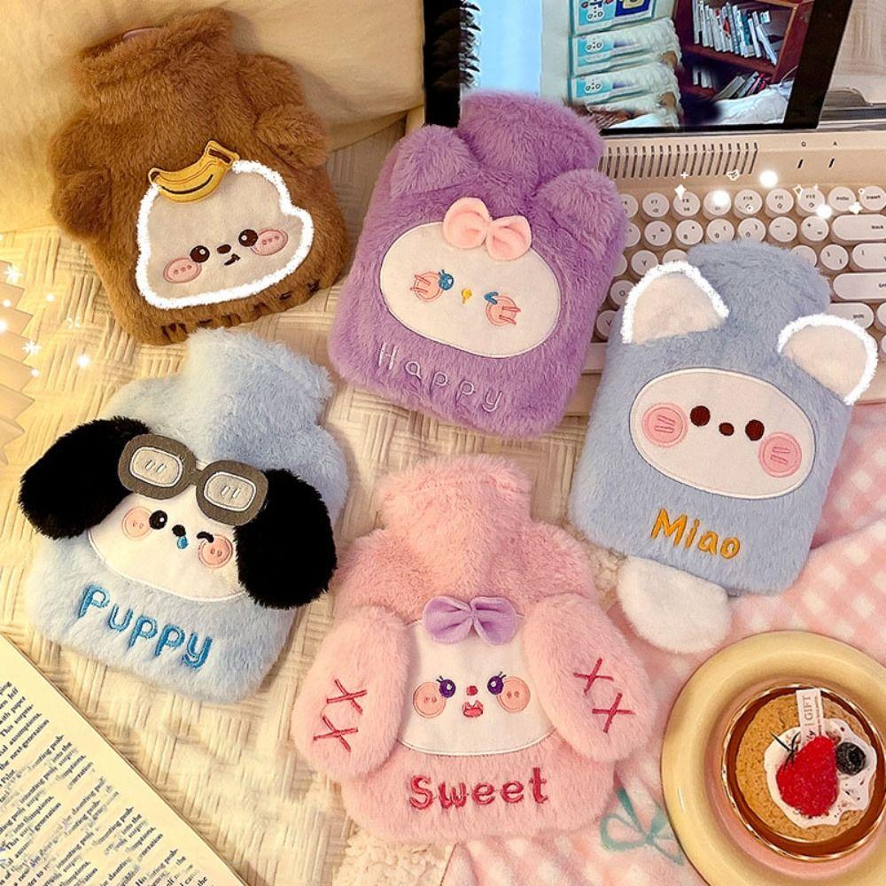 Милая плюшевая грелка с мультяшной грелкой для рук, теплая грелка для девочек