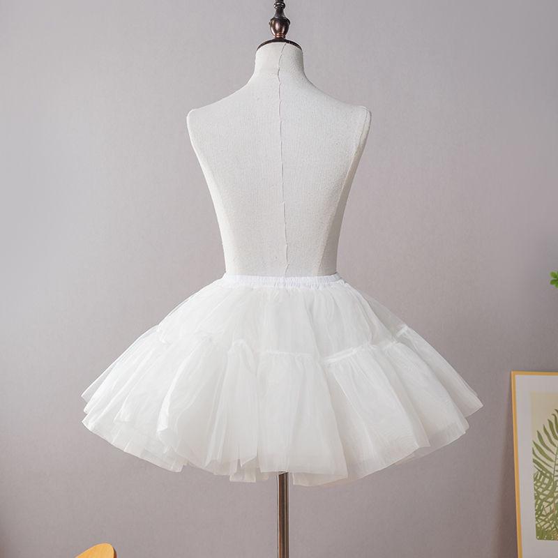 Повседневный мини-подъюбник из мягкого тюля в стиле Лолита – 35 см, без косточек, поддержка для косплея