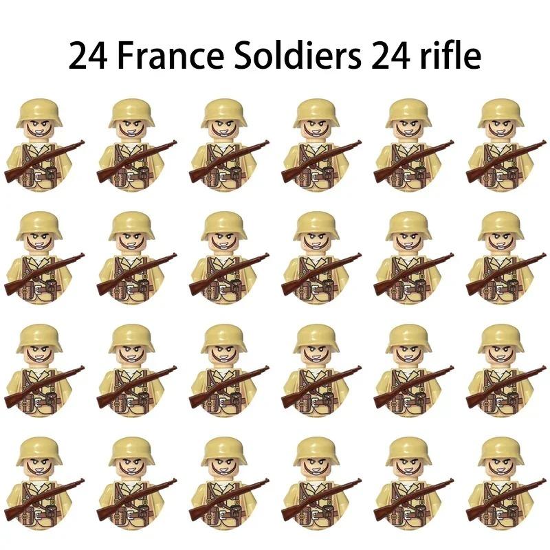World War II military figures soldiers army building blocks assembly building blocks national army weapons children's toys