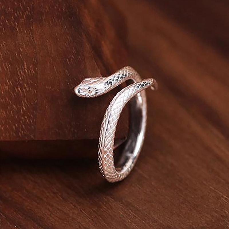 Креативное кольцо в виде змеи, кольцо на палец животного, открывающееся хвостовое кольцо, ювелирные изделия