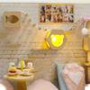DIY Cat Cafe Miniature Dollhouse Kit With Music And Light Cat Coffee Shop Mini Doll House Model Building Kit With Furniture