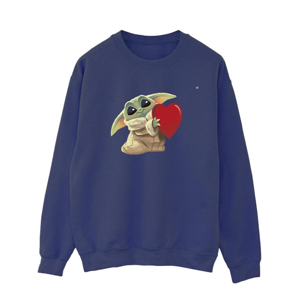Star Wars Womens/Ladies The Mandalorian The Kids With Heart Sweatshirt
