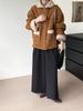 Winter Hot Cocoa Retro Suede Fur Coat - Women's Warm Top 6002