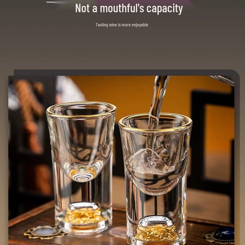 Набор рюмок для байцзю Jiakangming из роскошного хрустального стекла
