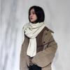 Women's Solid Color Thick Warm Student Couple Scarf New Autumn Winter Female Imitation Cashmere Versatile Scarfs