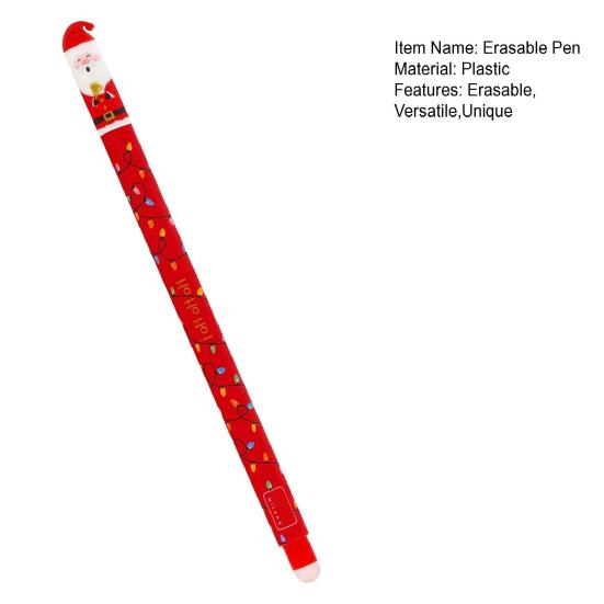 Набор стираемых ручек Рождественская тематика Ручка Санта Олень Эльф Дизайн Ручки для плавного письма Канцелярские принадлежности для студентов учителей
