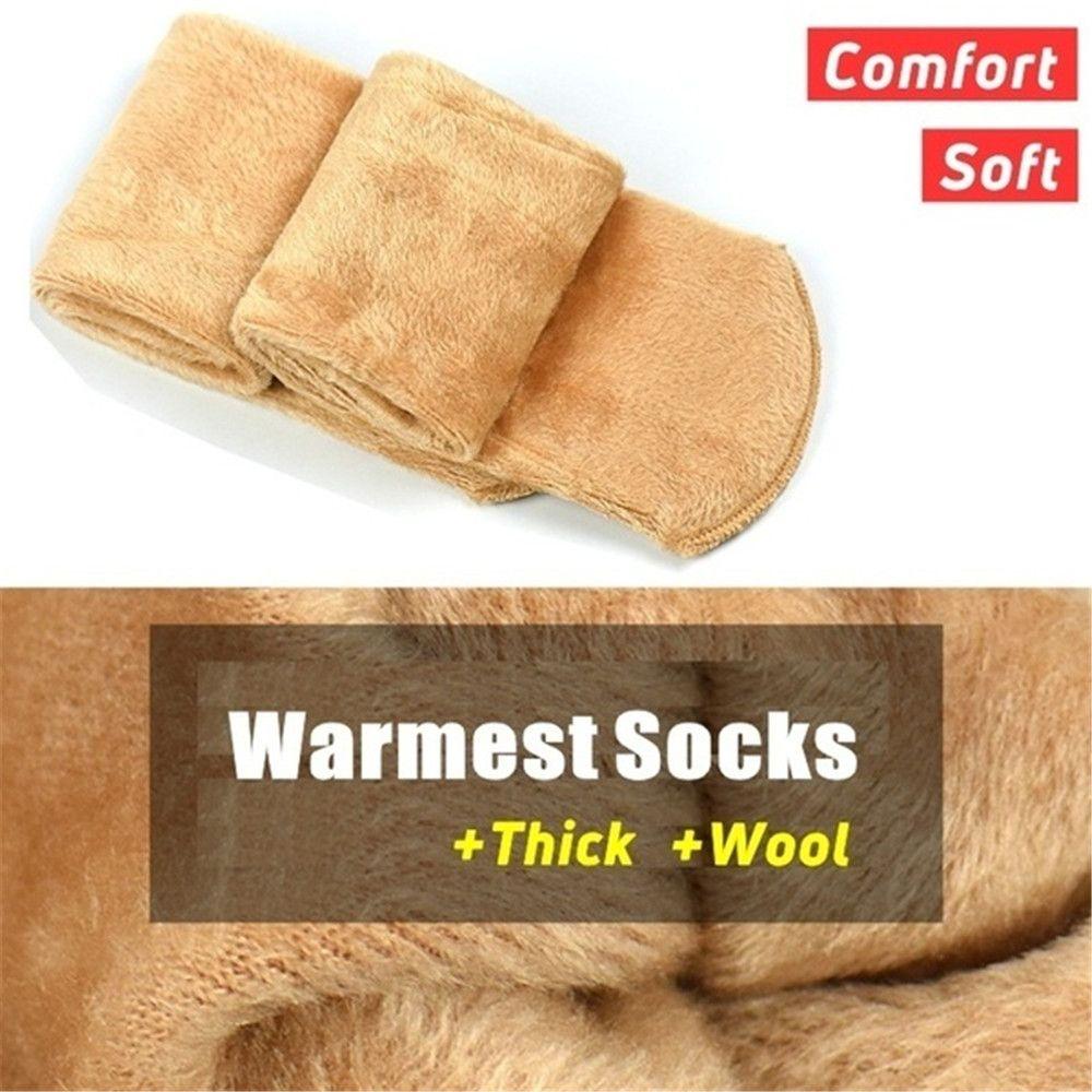 Winter Warmer Cashmere Snow Boots Velvet Floor Hosiery Sleeping Socks Thicken Snow Socks