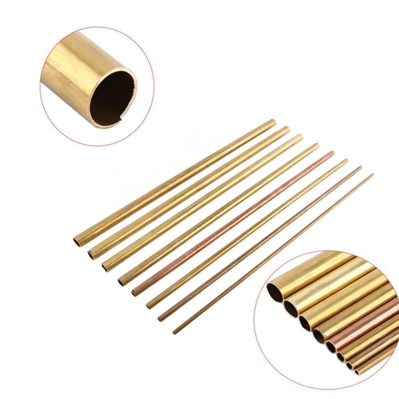 1PCS Brass Tube DIY Tube Round Diameter 2/3/4/5/6/7/8/10/14/16/20mm L200mm 300mm Brass Tube Brass Tube Cutting