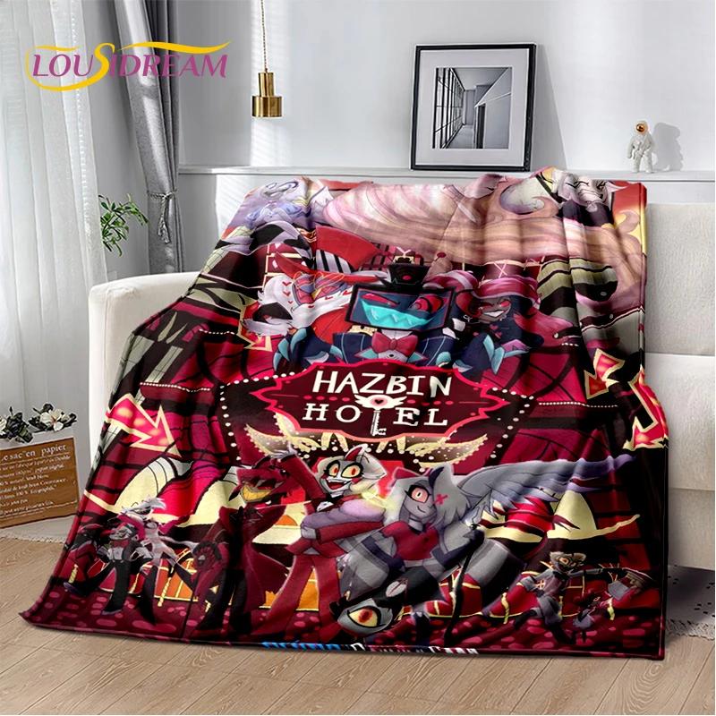 2026 H-Hazbin Hotel Чарли Мультяшное Мягкое Одеяло, Мягкий Плед для Дома Спальни Кровати Дивана Пикника Путешествия Покрывало Детский Подарок