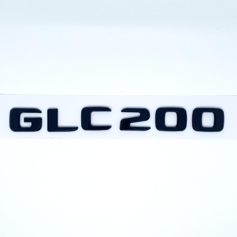 HUUML1 3D ABS Chrome Black Letters GLC260 GLC300 GLC350 GLC220d GLC350e 4Matic Emblem for Benz GLC X253 Car Trunk Logo Sticker