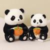 Панда Милая Чэнду Плюшевая Игрушка Мягкий Короткий Мех Мягкая Игрушка для Детской Игры