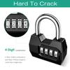 Security 4 Dial Digit Combination Lock Safely Code Lock Vault Combination Padlock Anti-theft Lock