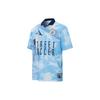 Puma Футбольная майка Manchester City со сплошным принтом и V-образным вырезом и короткими рукавами, спортивные майки унисекс, синяя 758801-01