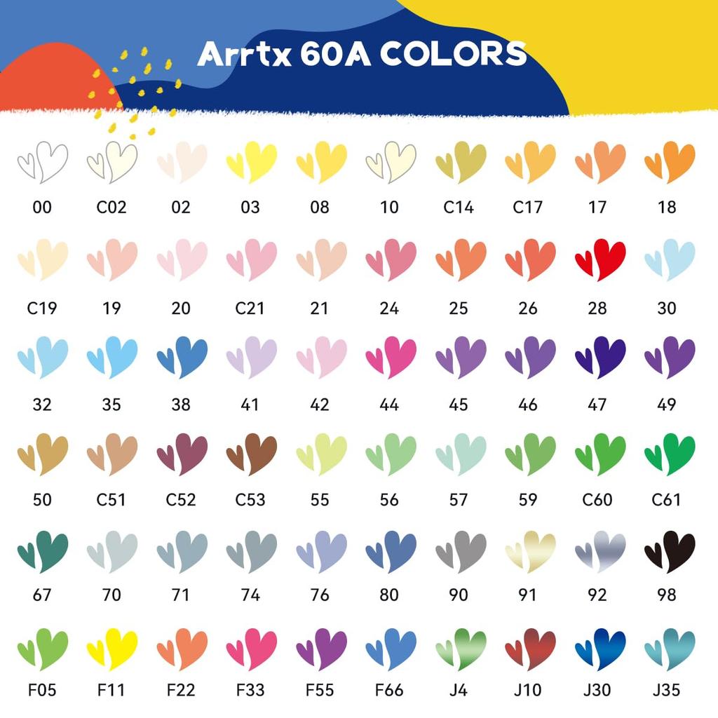 Акриловый маркер Arrtx 60A, акриловая краска, маркер с кисточкой, акриловая ручка, акриловый маркер, наскальная живопись для дерева, керамики, стекла, холста, металла, пластика, ткани