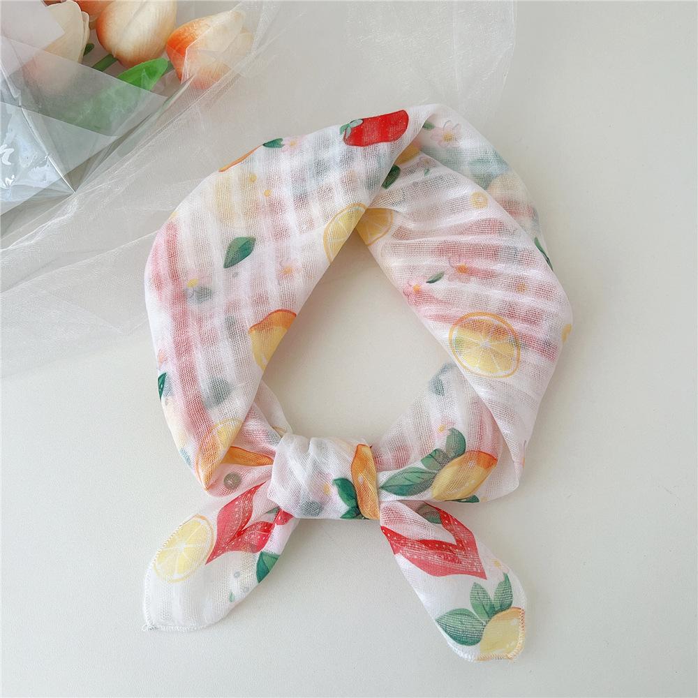 Маленький квадратный шарф из хлопка и льна, шелковый шарф, женский, весна и осень, новый стиль, художественный и универсальный, модный, темпераментный шарф-повязка на голову