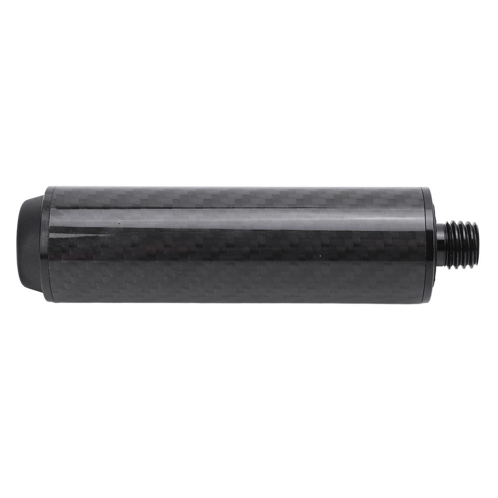 Billiard Pool Cue Extender 4 Inch Carbon Fiber Pool Cue Extension Stick with Rubber Rear Plug for Billiard Accessories