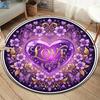 ColorfulLove Round Area Rug,Carpet Rug for Living Room Bedroom Sofa Playroom Decor,Non slip Floor Mat