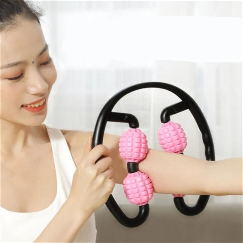 1 Piece Plastic Pressure Point Neck Massager Hand Roller Neck Massager for Neck Shoulders Arms Waist Trigger Points