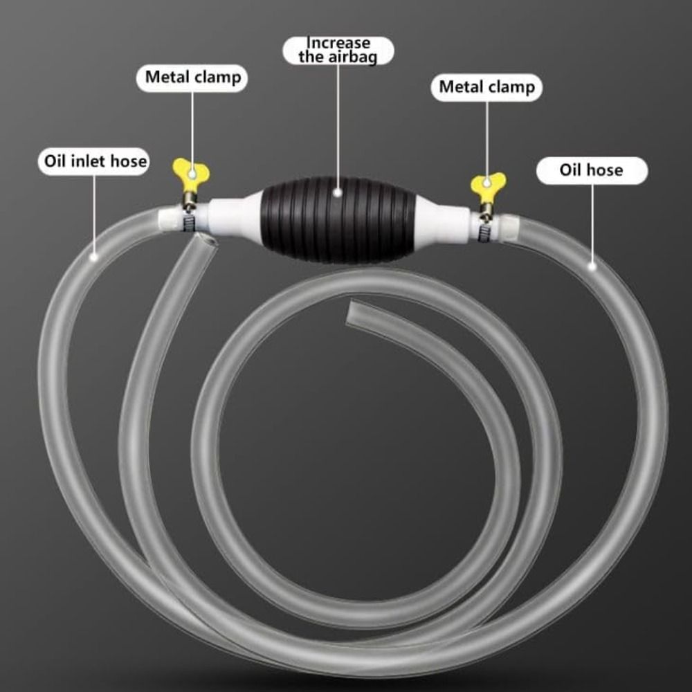 PVC Siphon Pump Thickened Fuel Transfer Pump Portable Liquid Siphon For Gasoline Motor