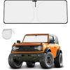 Windshield Visor Compatible Ford Bronco 2023 2022 2021,Foldable Sun Visor Protection Blocks Uv Visor,Suitable for Wild Horse Double Door 4 Door