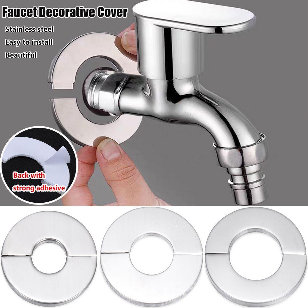 Steel Wall Flange Faucet Accessories Pipe Wall Covers Faucet Decor Faucet Decorative Cover
