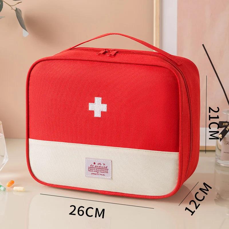 Mini Household First Aid Kit Bag Travel Portable Medicine Package Emergency Kit Bags Medicine Storage Bag Small Organizer
