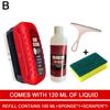 Car Glass Oil Film Remover Car Glass Sponge Cleaning Brush Windshield Oil Film Cleaner Rainproof Anti-fog Maintenance Agent
