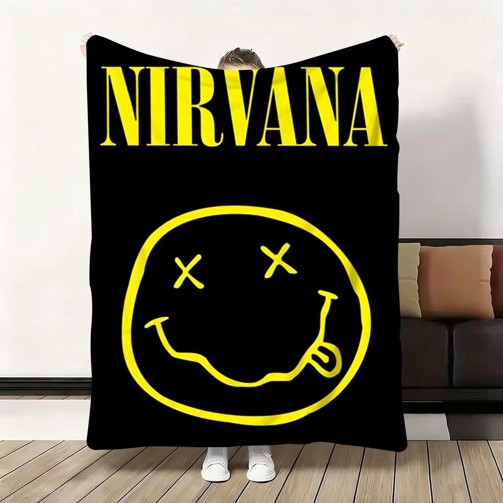 Группа Hot N-Nirvana Классический фильм Плед из фланели Пушистое Мягкое Одеяло Теплый Приятный к коже Плед для Дивана Кровати Офиса Сна Зима