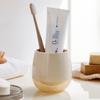 Simple Round Toothbrush Cup and Multi-Storage Holder Vanilla_BG0725020