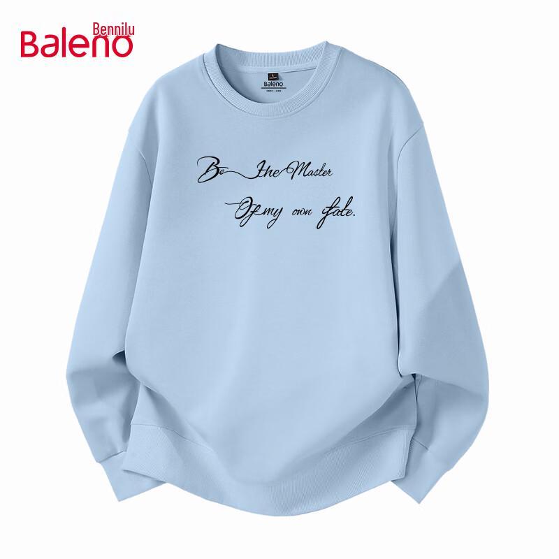 Baleno Unisex Loose Fit Crew Neck Knit Sweatshirt