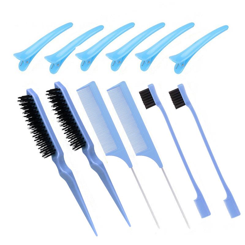 3/12 шт. двухсторонняя щетка для края волос, набор расческа для укладки волос, аксессуары для кистей для управления, щетка для линии волос, расческа для укладки, перегородка, расческа