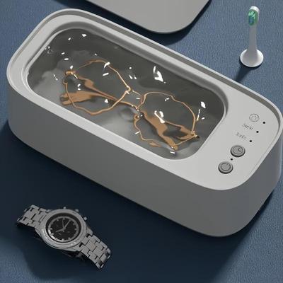 Ультразвуковая мойка с высокочастотной вибрацией - USB-перезаряжаемая, многофункциональная машина для чистки ювелирных изделий и часов для очков, брекетов, зубных протезов