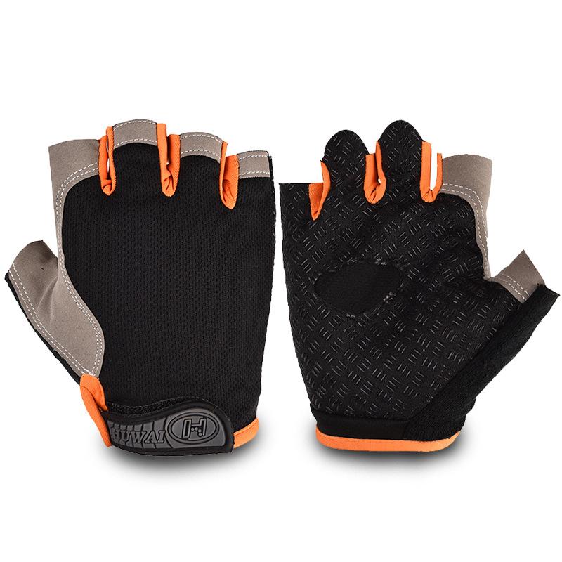 Новые весенне-летние перчатки для велоспорта на открытом воздухе с половиной пальцев, мужские, фитнес, противоскользящие и ударопрочные, парные перчатки для велоспорта
