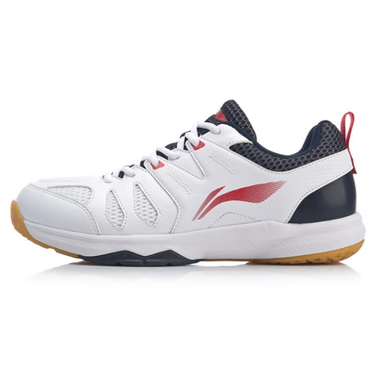 Li Ning Swirl V2 Резиновые Многоцветные Амортизация Скользкие Устойчивые Поддержка Легкие Низкие Бадминтонные Кроссовки Унисекс Белые AYTP029-3