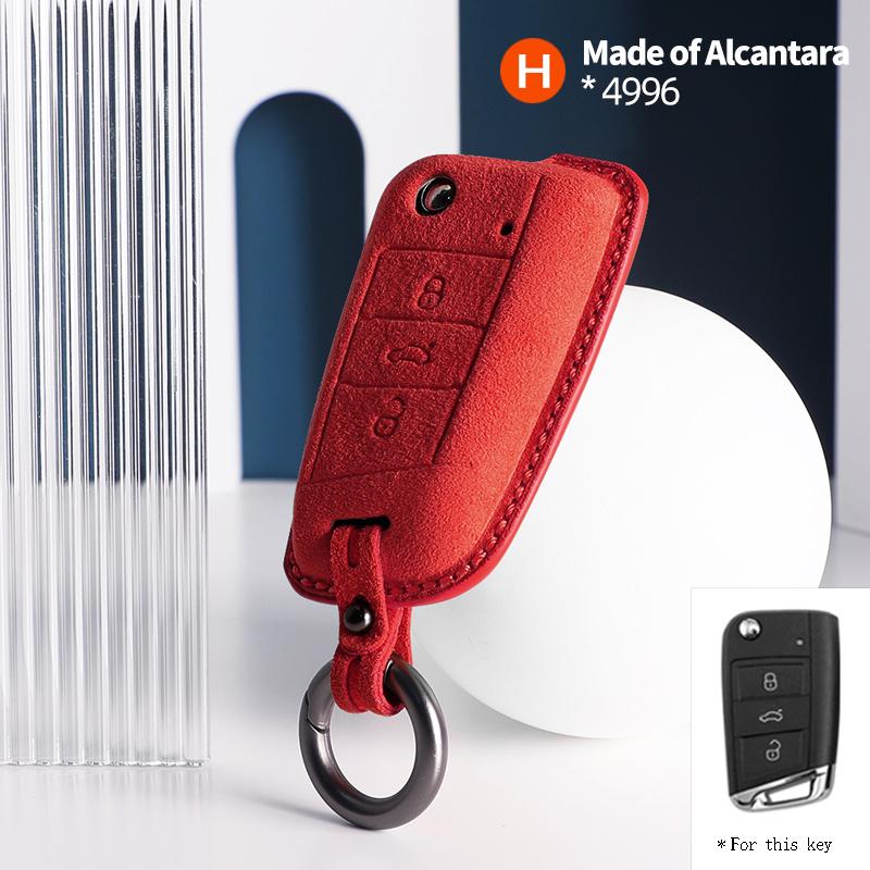 Car Key Case Cover Shell Keychain for Volkswagen VW Golf 7 ALLTRACK MK7 2016 2017 Skoda Octavia A7 SEAT Protectors Accessories