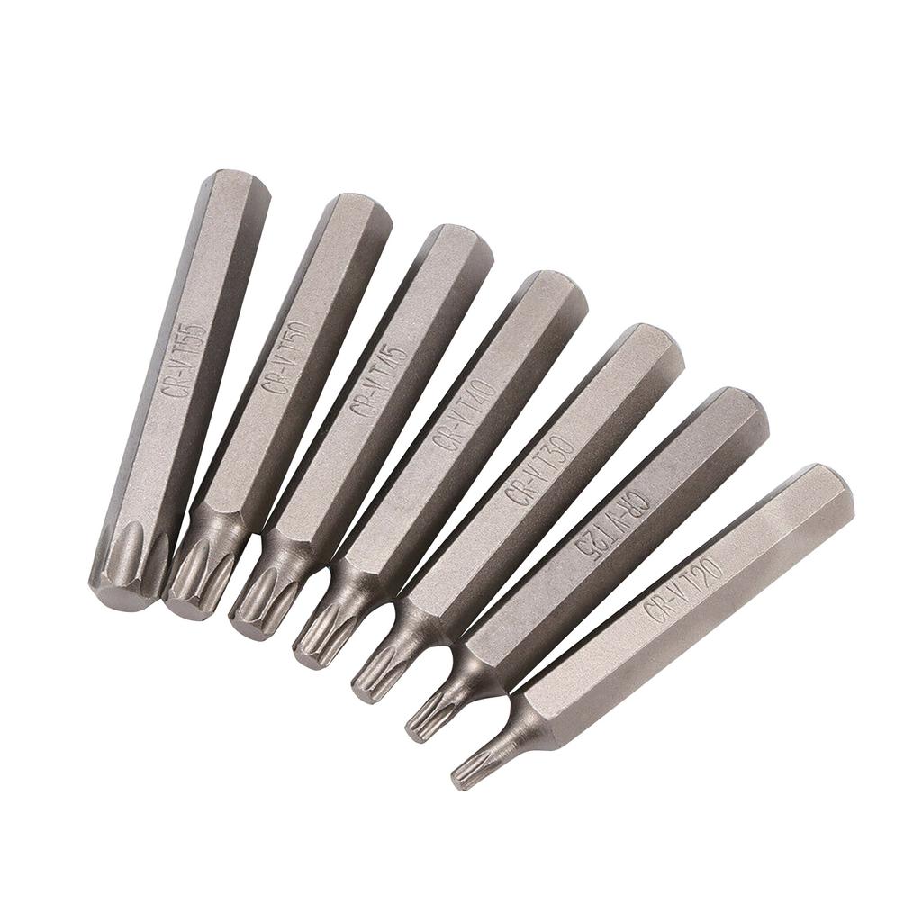 Набор насадок 40 в 1 Spline, шестигранных и звездообразных бит Torx, диаметр 3/8, 1/2 дюйма, длинный шестигранный ключ с коротким вылетом и