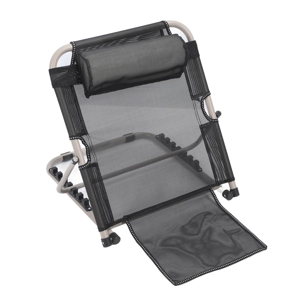 Регулируемая подъемная спинка кровати 6 положений Складная спинка кровати с подушкой для головы для чтения Уход за пациентом Размер S Черный