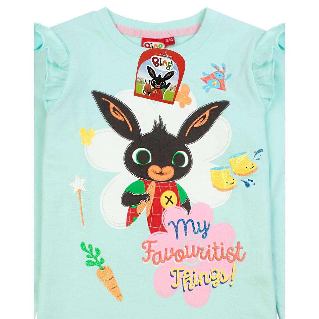 Bing Bunny Girls Characters Long-Sleeved Pajamas Set